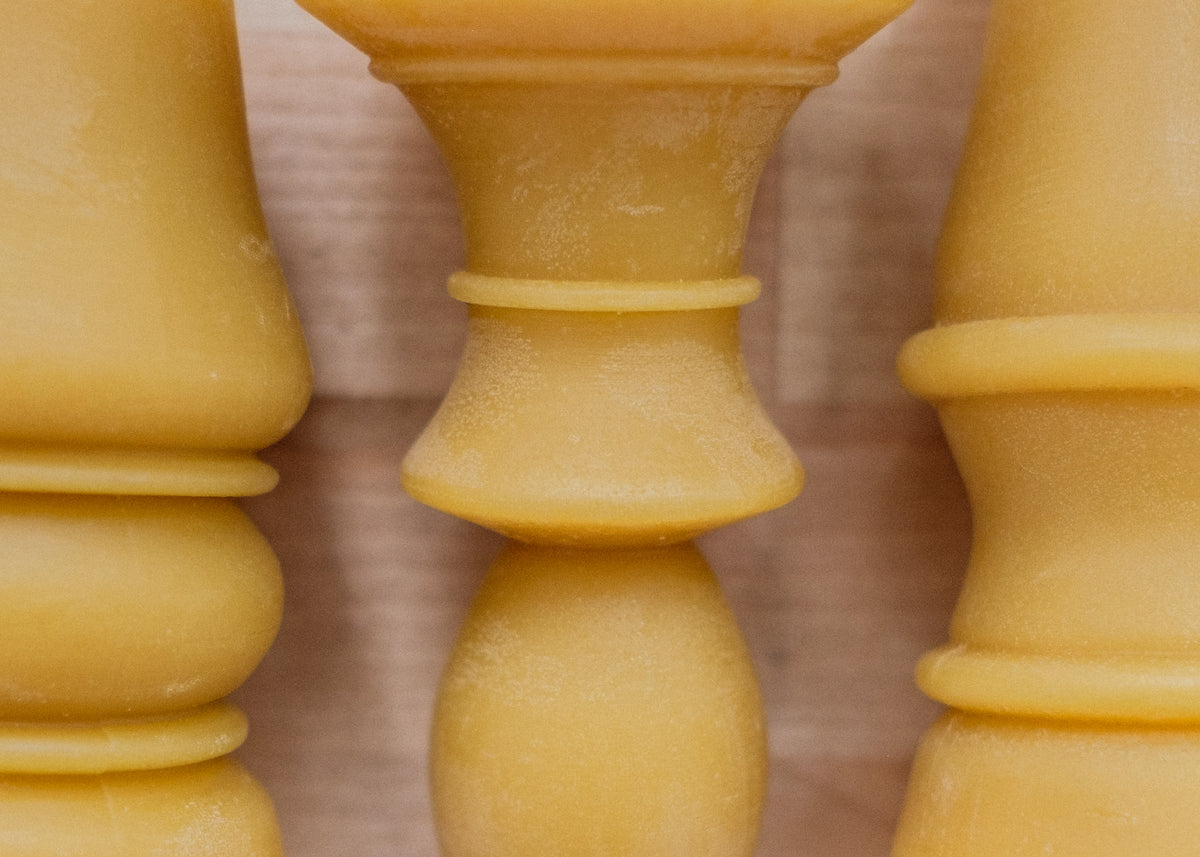 Yellow Beeswax Candles - Ballerina Farm