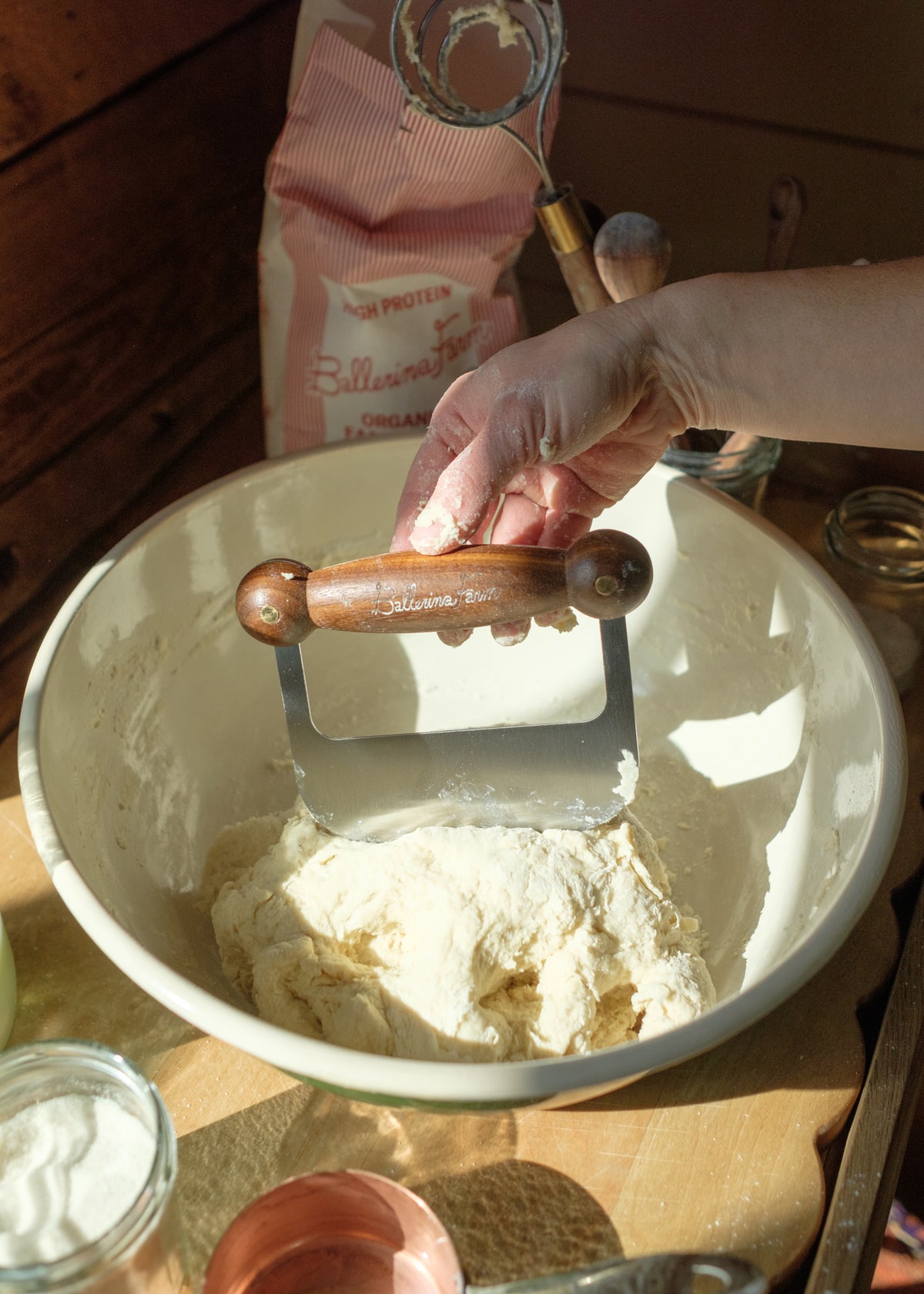 Hand - Turned Bench Scraper - Ballerina Farm