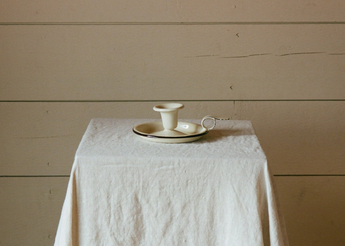 Enamel Candlestick Holder - Ballerina Farm