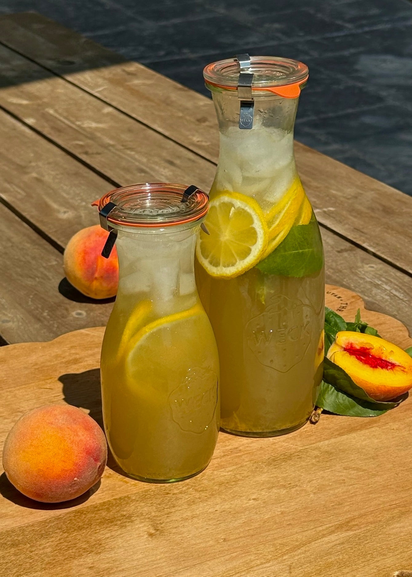 Peach Leaf Infused Lemonade - Ballerina Farm