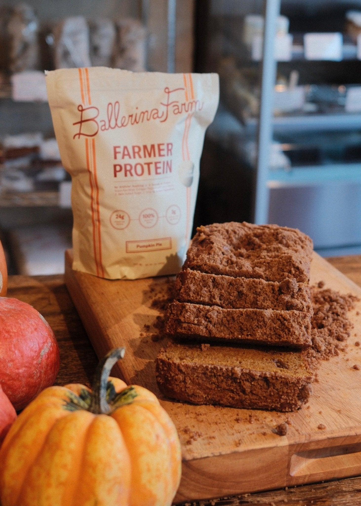 Pumpkin Protein Loaf Cake - Ballerina Farm