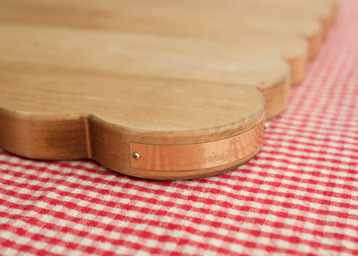 Scalloped Cutting Board - Ballerina Farm