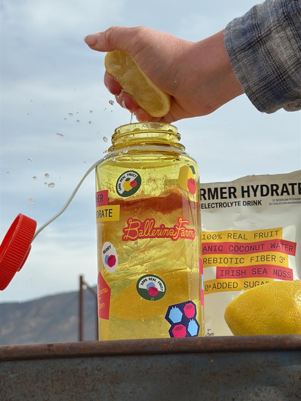 Water Bottle & Sticker Sheet - Ballerina Farm